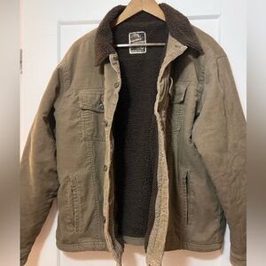 Men’s Pineapple connections corduroy jacket fleece lined Sherpa size L XL